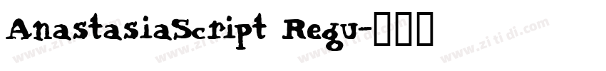 AnastasiaScript Regu字体转换
